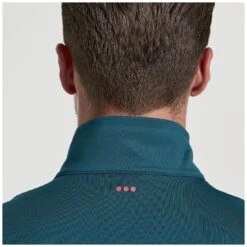 Saucony Solstice 1/4 Zip Shirt - Lagoon -Sportwinkel saucony solstice 1 4 zip shirt lagoon 5 1330246