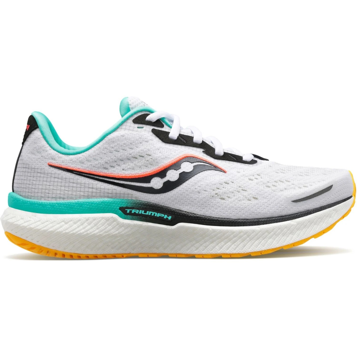 Saucony Triumph 19 Women's Running Shoes - White/black/vizi 1 Saucony Triumph 19 Women's Running Shoes - White/black/vizi