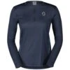 SCOTT Endurance Tech Dames Shirt Met Lange Mouwen - Dark Blue/metal Blue