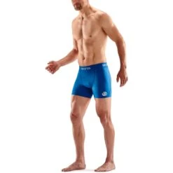 SKINS 1-Series Fitness Half Tights - Bright Blue -Sportwinkel skins 1 series fitness shorts bright blue 5 1392520