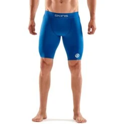 SKINS 1-Series Half Tights - Bright Blue