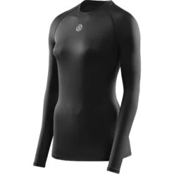 SKINS 1-Series Dames Shirt Met Lange Mouwen - Zwart -Sportwinkel skins 1 series women long sleeve shirt black 1 1392555
