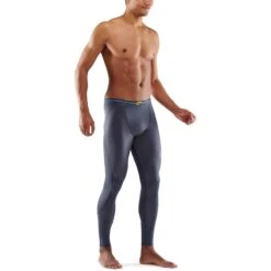 SKINS 3-Series T&R Long Tights - Charcoal -Sportwinkel skins 3 series t r long tight charcoal 3 1390544