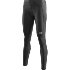 SKINS 3-Series Dames Pocket Long Tights - Zwart -Sportwinkel skins 3 series women pkt long tight 2 1494910