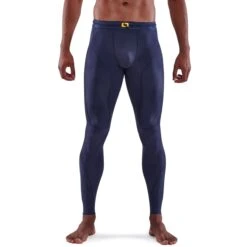 SKINS 5-Series Long Tights - Navy Blue