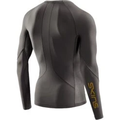 SKINS 5-Series Top Shirt Met Lange Mouwen - Charcoal -Sportwinkel skins 5 series top long sleeve charcoal 2 1390851