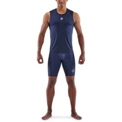 SKINS 3-Series Tanktop - Navy Blue -Sportwinkel skins activewear 3 series men tank top navy blue 3 942129
