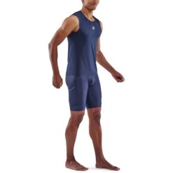 SKINS 3-Series Tanktop - Navy Blue -Sportwinkel skins activewear 3 series men tank top navy blue 4 942130
