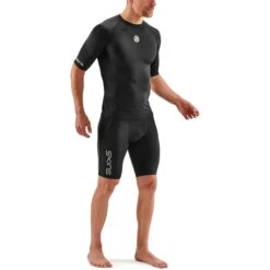 SKINS 1-Series Shirt Met Korte Mouwen - Zwart -Sportwinkel skins compression 1 series short sleeve top black 7 1130821