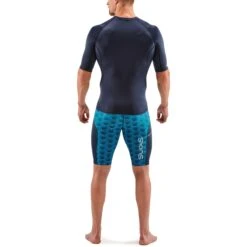 SKINS 1-Series Shirt Met Korte Mouwen - Navy Blue -Sportwinkel skins compression 1 series short sleeve top navy blue 4 1130826