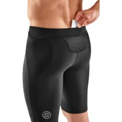 SKINS 3-Series Hardloop-Half-Tights 400 - Black/Stars -Sportwinkel skins compression 3 series halftights 400 black stars 4 1131317