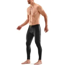SKINS 3-Series Herstel Long Tights - Black/Graphite -Sportwinkel skins compression 3 series recovery long tights black graphite 4 1131411