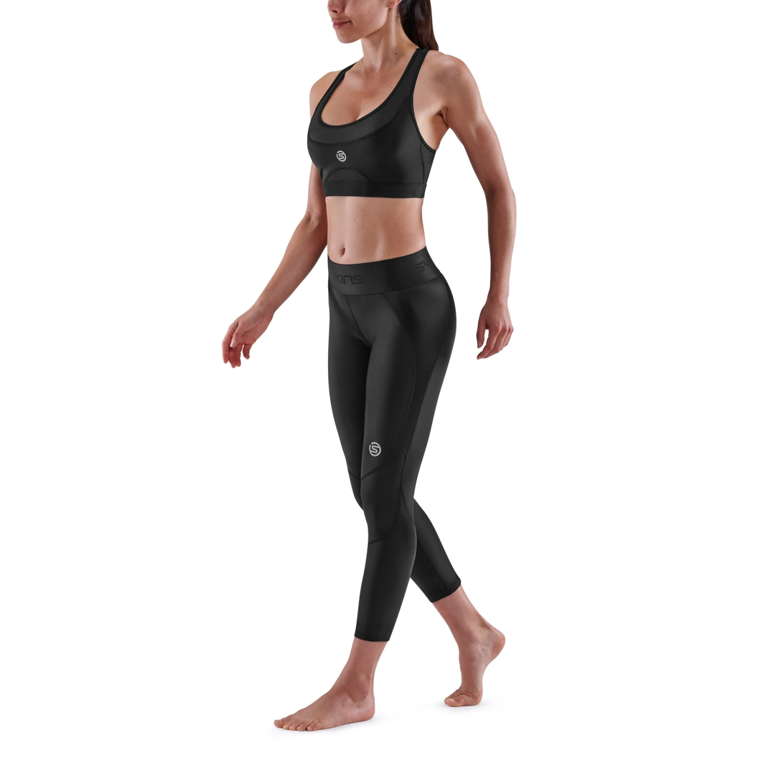 SKINS Compression Dames 3-Series Long Tights - Zwart 4 SKINS Compression Dames 3-Series Long Tights - Zwart - Afbeelding 4