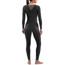 SKINS 3-Series Dames Shirt Met Lange Mouwen - Zwart -Sportwinkel skins compression 3 series women long sleeve top black 2 941777