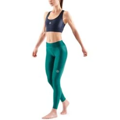SKINS Compression 3-Series Dames Thermo Legging - Lt Teal -Sportwinkel skins compression 3 series women thermal long tights lt teal 6 1232155