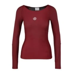 SKINS Compression 3-Series Shirt Met Lange Mouwen Dames - Burgundy