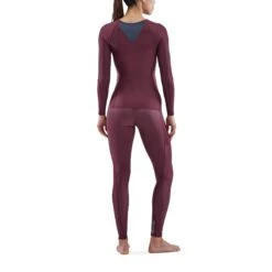 SKINS Compression 3-Series Shirt Met Lange Mouwen Dames - Burgundy -Sportwinkel skins compression 3 series women top long sleeve burgundy 5 893571