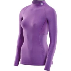 SKINS Compression 3-Series Thermoshirt Dames - Amethyst