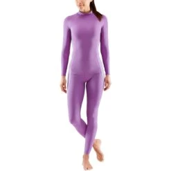 SKINS Compression 3-Series Thermoshirt Dames - Amethyst -Sportwinkel skins compression 3 series womens thermal long sleeve top amethyst 6 1067609