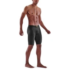 SKINS 5-Series Hardloop-Half-Tights - Zwart -Sportwinkel skins compression 5 series men half tights black 4 893756