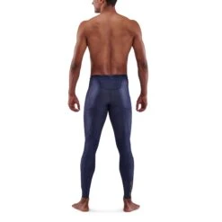 SKINS 5-Series Long Tights - Navy Blue -Sportwinkel skins compression 5 series men long tights navy blue 5 893669