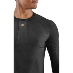 SKINS 5-Series Top Shirt Met Lange Mouwen - Zwart -Sportwinkel skins compression 5 series men top long sleeve black 5 893689