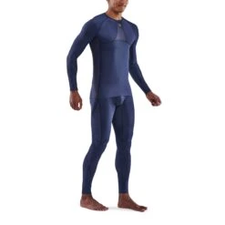 SKINS 5-Series Top Shirt Met Lange Mouwen - Navy Blue -Sportwinkel skins compression 5 series men top long sleeve navy blue 4 893705