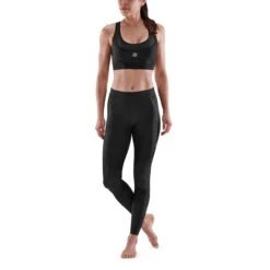 SKINS 5-Series Dames Long Tights - Zwart -Sportwinkel skins compression 5 series women long tights black 2 893995