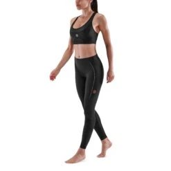 SKINS 5-Series Dames Long Tights - Zwart -Sportwinkel skins compression 5 series women long tights black 3 893996