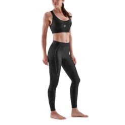 SKINS 5-Series Dames Long Tights - Zwart -Sportwinkel skins compression 5 series women long tights black 4 893997