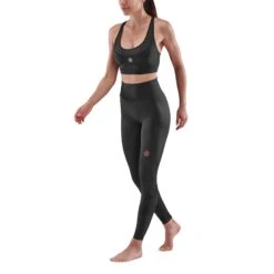 SKINS 5-Series Dames Skyscraper Tights - Zwart -Sportwinkel skins compression 5 series women skyscraper long tights black 3 894086