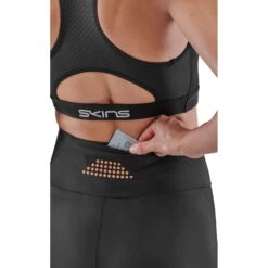SKINS 5-Series Dames Skyscraper Tights - Zwart -Sportwinkel skins compression 5 series women skyscraper long tights black 5 894088