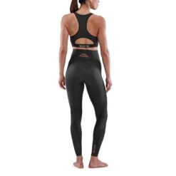 SKINS 5-Series Dames Skyscraper Tights - Zwart -Sportwinkel skins compression 5 series women skyscraper long tights black 6 894089