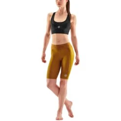 SKINS 3-Series Dames Half Tights - Bronze -Sportwinkel skins compression women 3 series half tights bronze 6 1131482