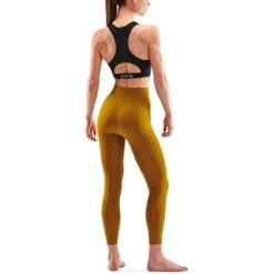 SKINS Compression Dames 3-Series Naadloze Long Tights - Bronze -Sportwinkel skins compression women 3 series seamless long tights bronze 3 1131495