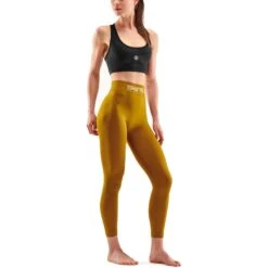 SKINS Compression Dames 3-Series Naadloze Long Tights - Bronze -Sportwinkel skins compression women 3 series seamless long tights bronze 4 1131492