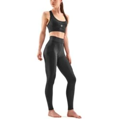 SKINS Compression 3-Series Dames Soft Long Tights - Zwart -Sportwinkel skins compression women 3 series soft long tights black 4 1131503