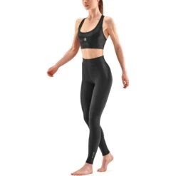SKINS Compression 3-Series Dames Soft Long Tights - Zwart -Sportwinkel skins compression women 3 series soft long tights black 5 1131504