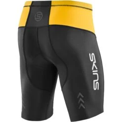SKINS TRI Brand Short - Black/Zest -Sportwinkel skins tri brand half tights black zest 2 1231842