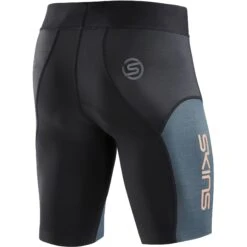 SKINS TRI Elite Short - Black/Carbon -Sportwinkel skins tri elite half tights black carbon 2 1392020