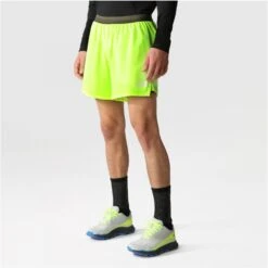 The North Face Sunriser 2 In 1 Short Heren 8315 - LED Yellow/New Taupe Green -Sportwinkel the north face mens sunriser 2 in 1 shorts led yellow new taupe green 1 1396389