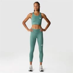 The North Face Flex High Rise 7/8 Tights Dames - Dark Sage -Sportwinkel the north face womens flex high rise 7 8 tights dark sage 5 1552468