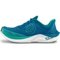 Topo Athletic Cyclone 2 Heren Hardloopschoenen - Blue/aqua -Sportwinkel topo athletic cyclone 2 womens running shoe blue aqua 2 1440276