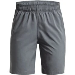 Under Armour UA Woven Graphic Shorts Jongens - Pitch Gray/Black