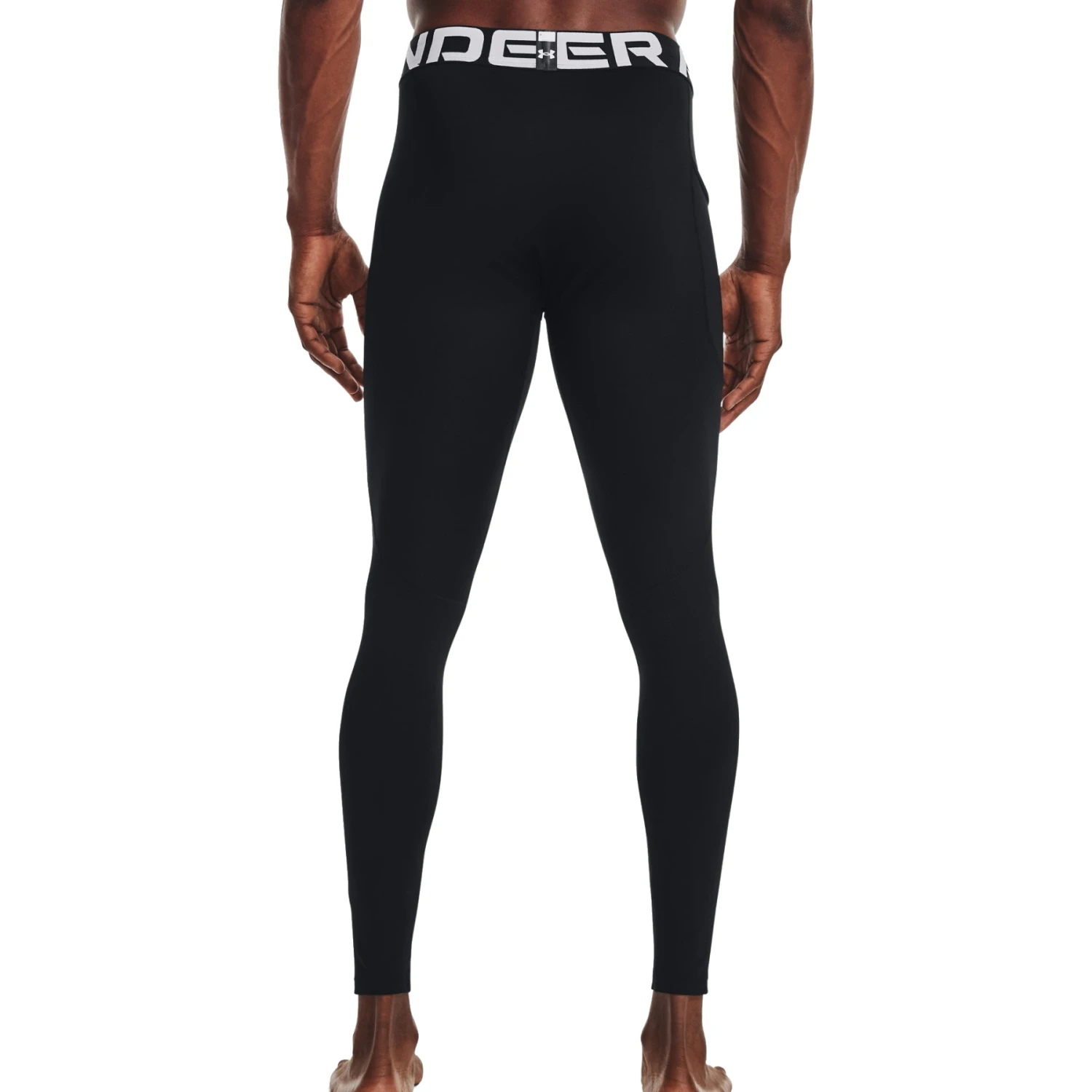 Under Armour ColdGear® Legging Heren - Zwart / Wit 2 Under Armour ColdGear® Legging Heren - Zwart / Wit - Afbeelding 2