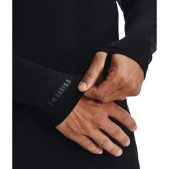 Under Armour UA Base 3.0 Shirt Met Ronde Hals Heren - Zwart / Pitch Gray -Sportwinkel under armour mens ua base 3 1473596