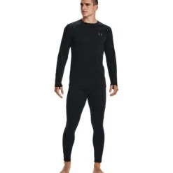 Under Armour UA Base 4.0 Legging Heren - Zwart / Pitch Gray -Sportwinkel under armour mens ua base 4 1473757