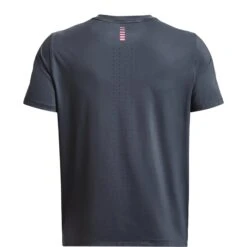 Under Armour UA Iso-Chill Laser Heat T-Shirt Heren - Downpour Gray/Pink Shock/Reflective -Sportwinkel under armour mens ua iso chill laser heat short sleeve downpour gray pink shock reflective 2 1456294