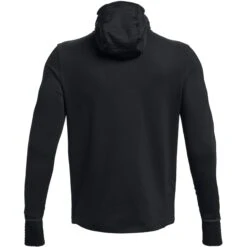 Under Armour UA Qualifier Cold Hoodie Heren - Zwart/Reflective -Sportwinkel under armour mens ua qualifier cold hoodie black reflective 4 1561623