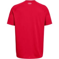 Under Armour UA Tech™ 2.0 Wordmark Graphic T-Shirt Heren - Radio Red/Black -Sportwinkel under armour mens ua tech 2 wordmark graphic short sleeve radio red black 2 1294255